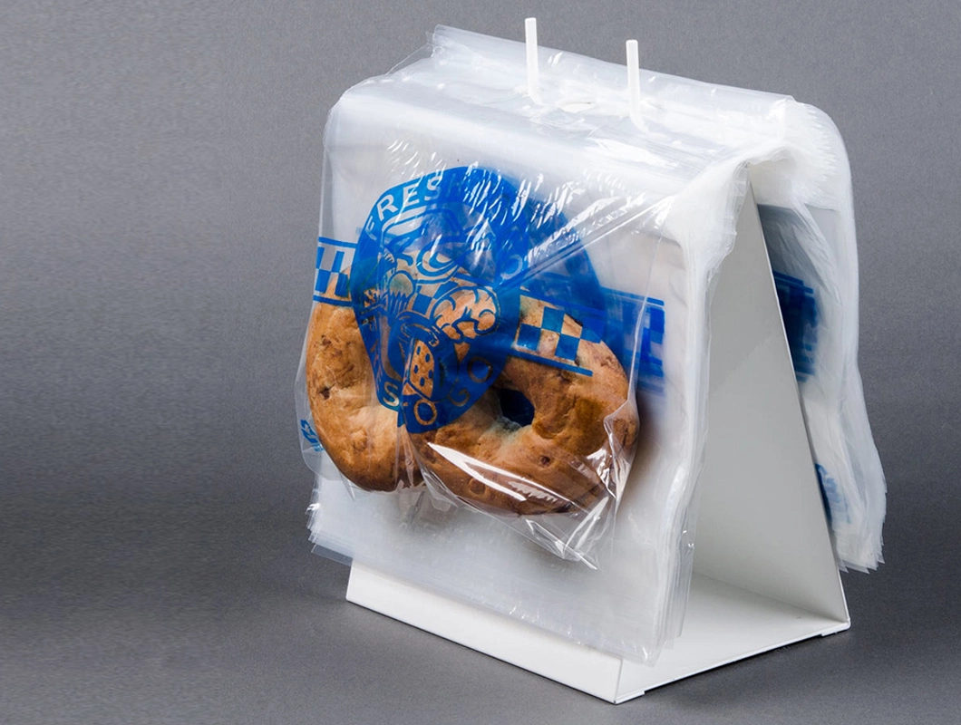 LDPE Plastic Food Storage Environment-Friendly Printing Bread Flat No Handle Bags