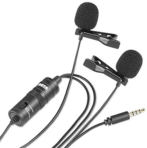 Hot selling BOYA BY-M1DM  Dual Omni-directional Lavalier Mic