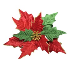 Artificial Christmas Flowers and Greenery Set: DIY Red Theme Decorations