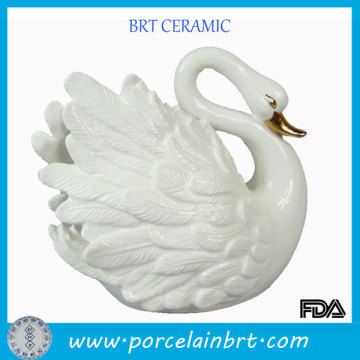 Noble white swan custom figurine