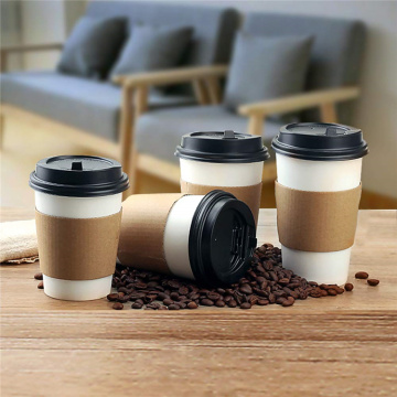 Manchon de tasse de tasse de papier de support de tasse de café jetable de haute qualité personnalisé professionnel