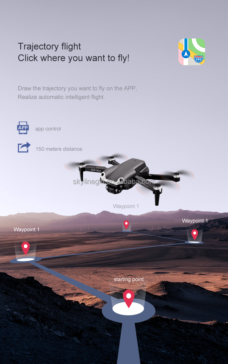 K99 Max Drone 18Mins Flight Time 4k Professional 2.4GHZ WiFi Dual Camera Foldable Quadcopter RC Drone Avoidance Function