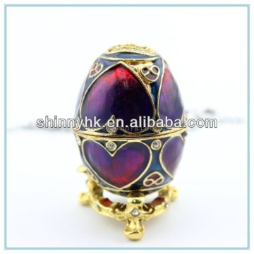 Metal Egg decoration box felt easter gift