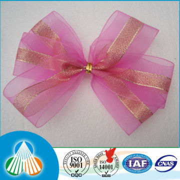 wholesale polyester satin stretch ribbon bow tied