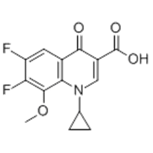 Ácido 1-ciclopropil-6,7-difluoro-1,4-dihidro-8-metoxi-4-oxo-3-quinolincarboxílico CAS 112811-72-0