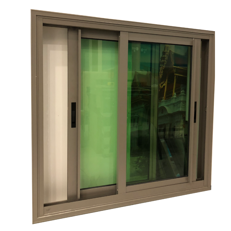 Green tinted glass residential style house window design philippines