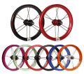 Orange 6061 alloy rim 12H 12inch set roda