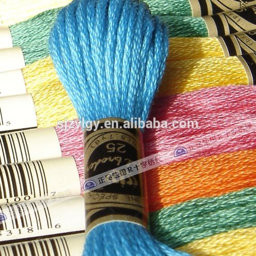 Cotton sewing threads cross stitch threads embroidery yarns