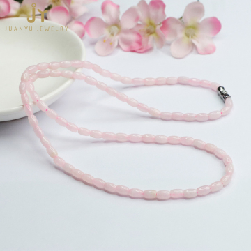 Wholesale Pink Jadeite and Water Drop Shape Myanmar Jade Necklaces