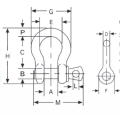 Gesmede G209 US-type beugel met schroefpen