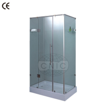Free standing small bathroom shower enclosure