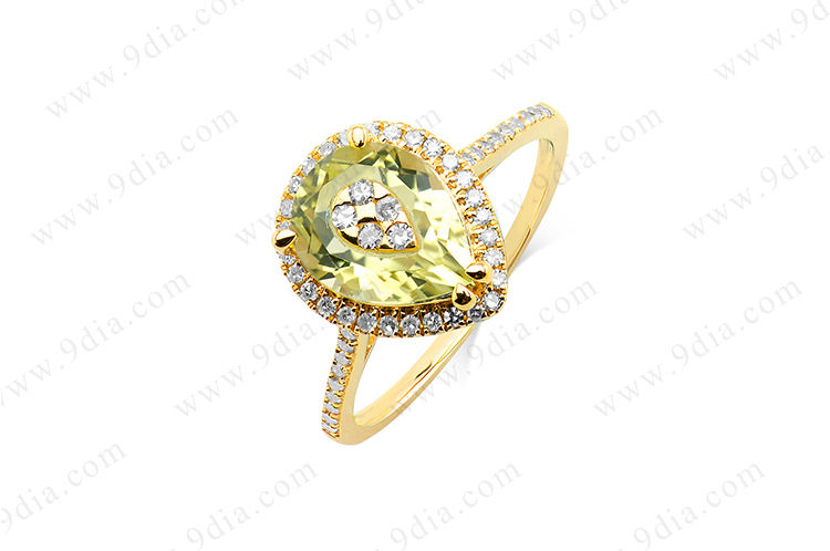 Engagement Gold Jewelry Custom Rings in 14K Yellow Gold Ring for Women