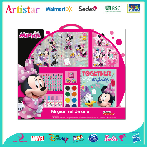 DISNEY MINNIE MOUSE carry art set