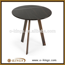 round black marble top coffee table