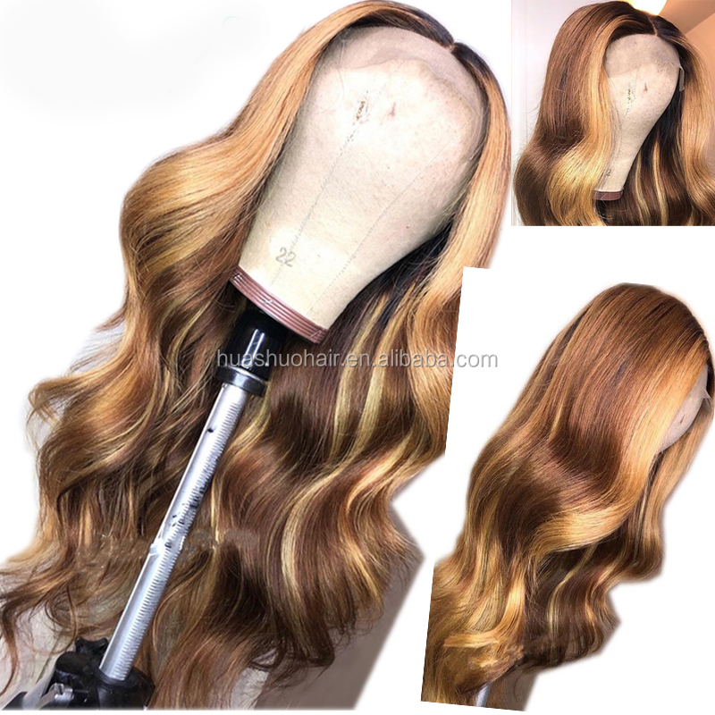 Wholesale Piano Hair Wigs Human Lace Front Closure Body Wave Full Virgin Brazilian Cuticle Aligned Lace Closure Human Hair Wig