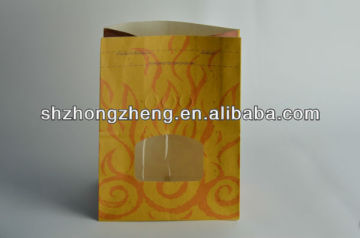 Paper bag with transparent window, food grade