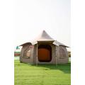 Carpa de campamento inflable en forma de loto