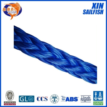 2 inch diameter blue uhmwpe rope