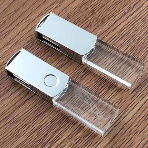 Crystal USB Flash Drive Rotativo