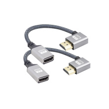 90 Degree Left Angle UHD 4K HDMI Female Connector