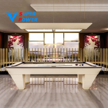 Custom Luxury Pool Tables: 9ft & 8ft Solid Wood Billiard Tables with Modern Design by Professional Manufacturer