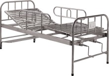 Stainless Steel Manual Double-Rocker Care Beds