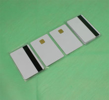 inkjet white blank PVC card with Hico magnetic line and 5528 chip