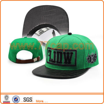 Hot sale snapback leather strap buckle hat