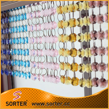 high quality colorful wholesale k9 crystal acrylic beads chains