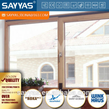 German style arched wood window