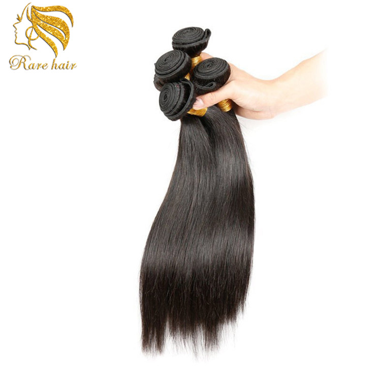 wholesale human virgin straight hair extension weave vendors cuticle aligned raw indian hair bundle