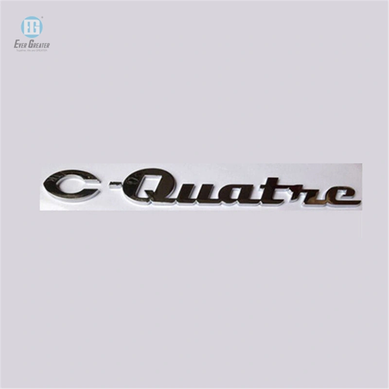 Customized 3D Red RS Metal Emblem Decal Badge