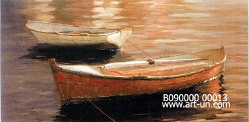 boat and sea painting