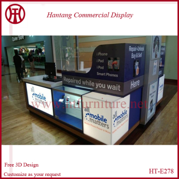 China Mall electronic accessories display kiosk