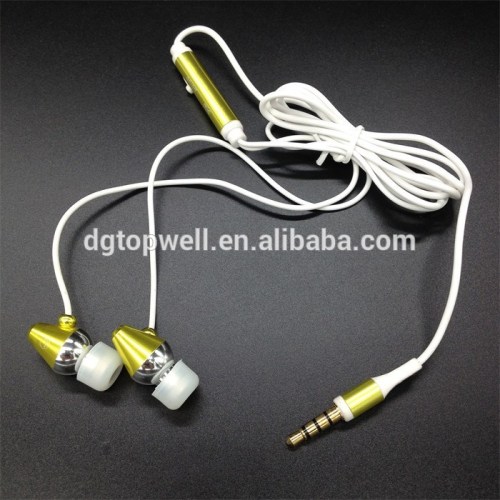 Laser carving metal earphone for mobile phone