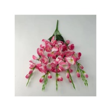 High Quality Gladiolus Flower Artificial Silk Bouquet for Indoor Decoration and Weddings