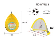 backpack folding football goal middle size