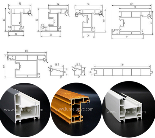 Factory UV Resistant Plastic PVC Window Profiles