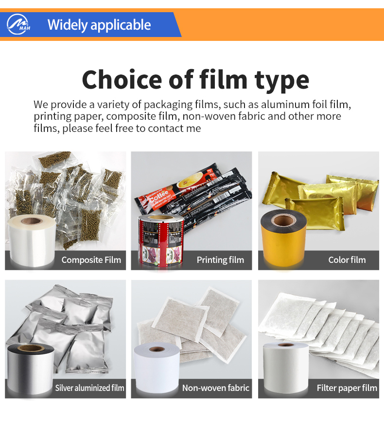 500g 1kg 2kg Multi-function Automatic Grain Salt Sugar Rice Sachet Packaging Machine