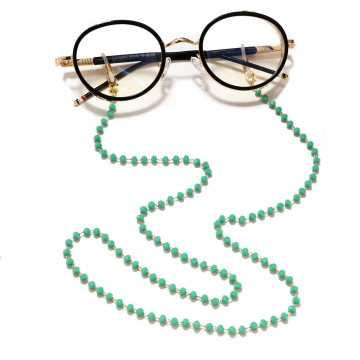 Summer Fashion: Trendy Glass Beads Sunglasses Holder Straps with Healing Crystals for Women