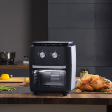 12L Home Use Smart Touch Screen Oil-Free Electric Deep Fryer & Air Fryer