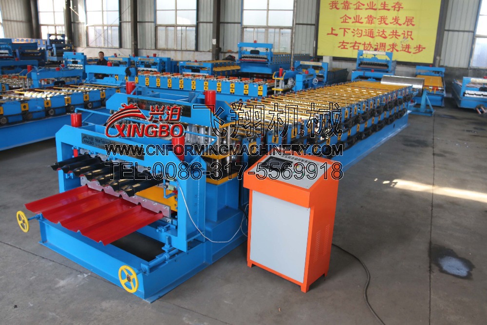 Low Price Metal Steel Double Layer steel Roof Plate Iron Sheet Tiles cold roll forming Making Machine for roof panels