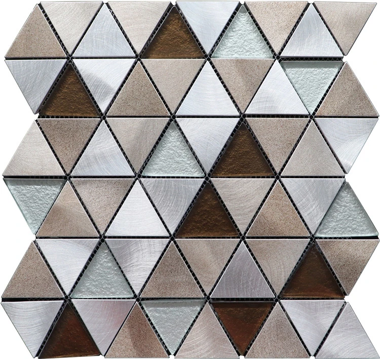 3D Background Aluminum Hexagon Pattern Metal Mosaic