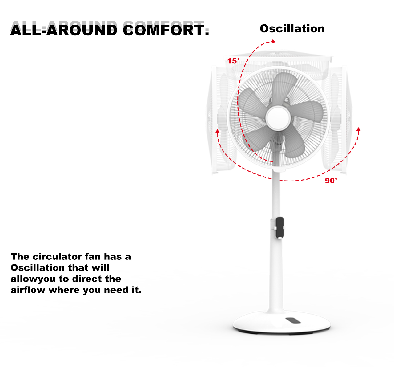 F119C pedestal fan swing F119C pedestal fan swing