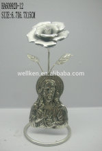 zinc alloy christian item,pewter Jesus plaque frame,metal religious figures