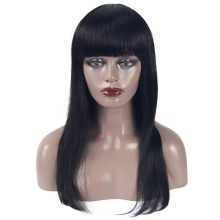 factory price peruvian hair bob,the lovely machine made wigs bob with bang