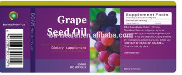 nutritional supplement distributor Grape seed oil softgel capsules