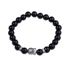 Black Onyx 8MM Gemstone Buddhism Prayer Beads Bracelets