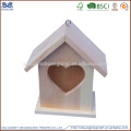 環境にやさしい未完成の木製の鳥の家卸売木製の工芸品バードハウス