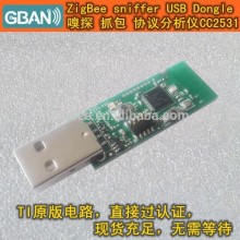 Zigbee wireless USB dongle sniffer CC2530 CC2531TI protocol analysis
